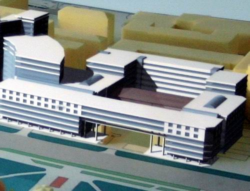 Проект заключения здания фабрики в "кольцо" высоток