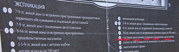 Экспликация схемы застройки Экспликация схемы застройки