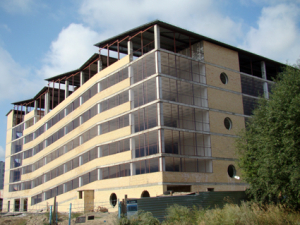 Строящаяся парковка на Дмитриева, 11