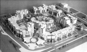 Макет комплексной застройки жилого квартала "Кристалл"