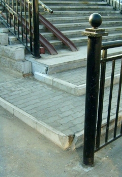 Въезд на пандус нового виадука