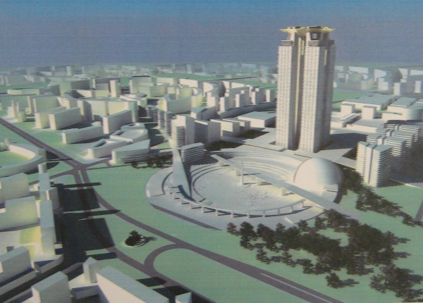 Проект башни с золотой чашей