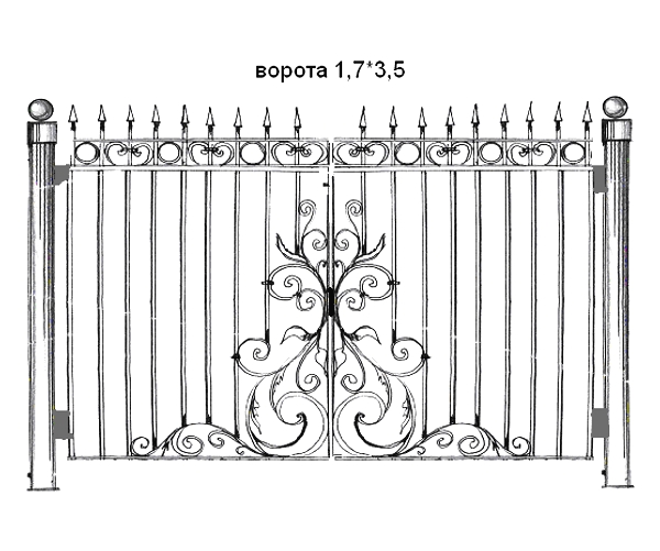 Ворота для МУК "Дом культуры "Железнодорожник"