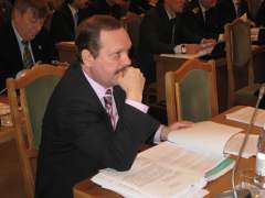 Богдан Масан на заседании Горсовета