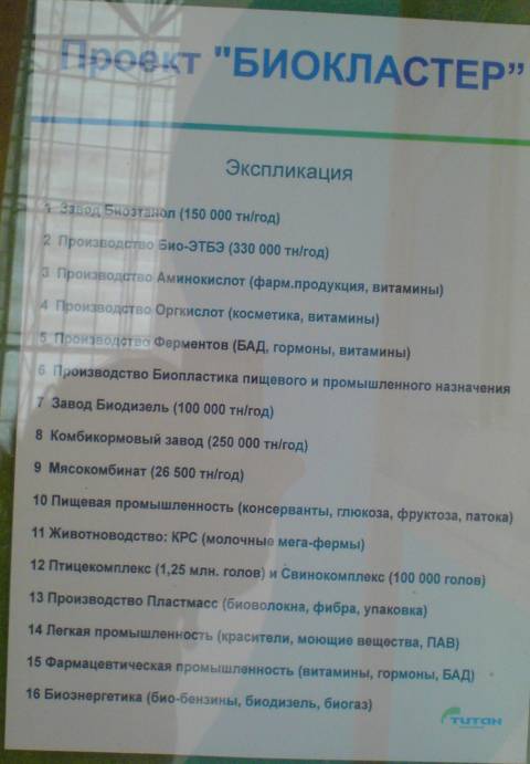 Проект "Биокластер", ГК "Титан"