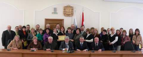 Награжденные журналисты и оргкомитет