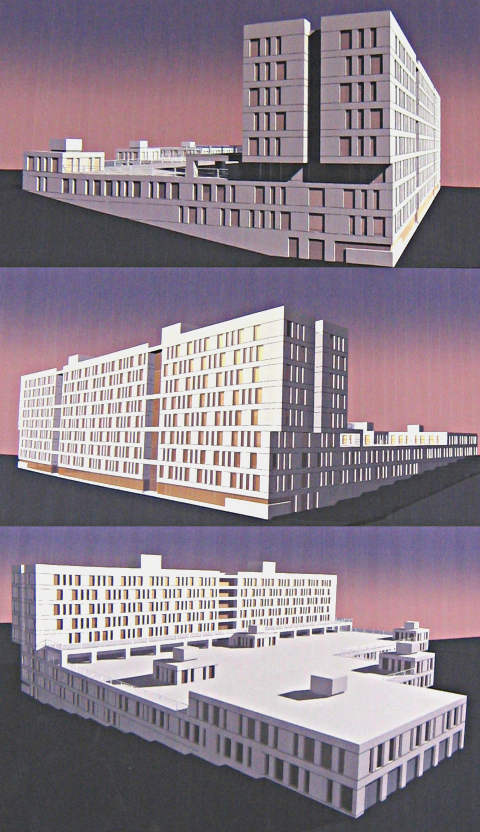 Комплекс с гостиницей и гаражом