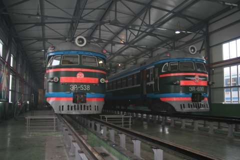 Реконструированный цех моторвагонного депо ЗСДЖ