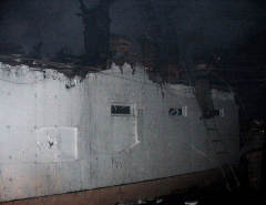 Пожар по ул. Красных Зорь в Омске