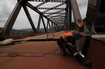 Участок моста в составе трассы "Адлер - Альпика-Сервис" в Сочи