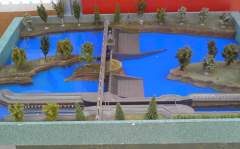 Макет Красногорского гидроузла на реке Иртыш