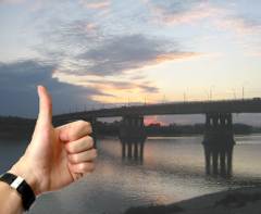 Ленинградский мост в Омске