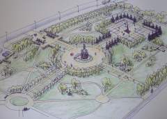 эскиз мемориального сквера