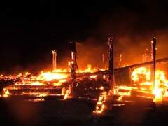 Пожар в Омской области