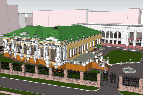 цветовое решение фасадов особняка купца Батюшкина