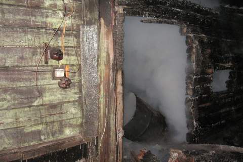 Пожар в Кормиловском районе 9 января