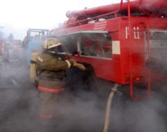 Пожары в Омской области