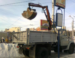 вывоз снега в Омске