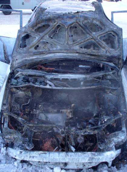 Cгоревшая в Совестком округе ТОЙОТА НАДИА 