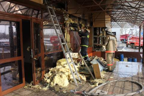 Пожар в КДЦ "Галактика"