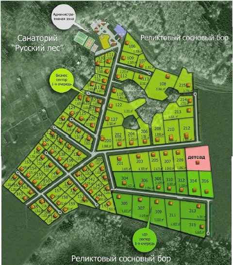 Проект коттеджного поселока "Сосновые берега"