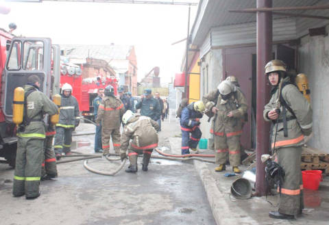 Пожар на складе по ул. 20 лет РККА в Омске