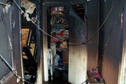 Пожар в Ленинском округе Омска