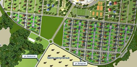 Проект 1 очереди микрорайона "Большекулачье"