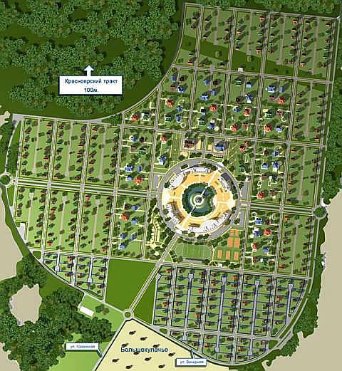 Проект коттеджного микрорайона "Большекулачье"