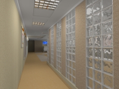 Проект отделки холла 6 корпуса КПБ им. Солодникова в Омске