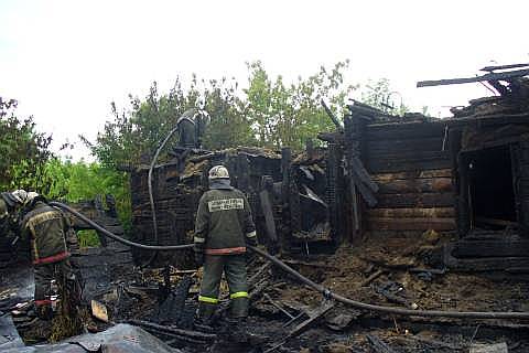 Пожар в частном доме по улице 5 Ремесленная