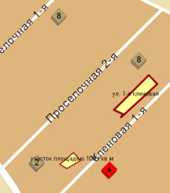 Участки под застройку по улице 1-я Кленовая в Омске