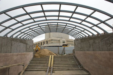 Строительство подземного перехода на пересечении улиц Красный Путь и Фрунзе в Омске Строительство подземного перехода на пересечении улиц Красный Путь и Фрунзе в Омске