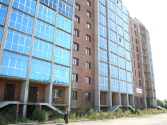 Строящийся дом на улице Октябрьская, 154 в Омске