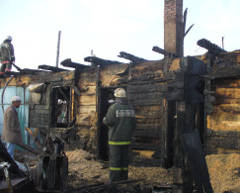 Пожары в Омской области