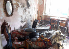 Пожар в Омском механико-технологическом техникуме