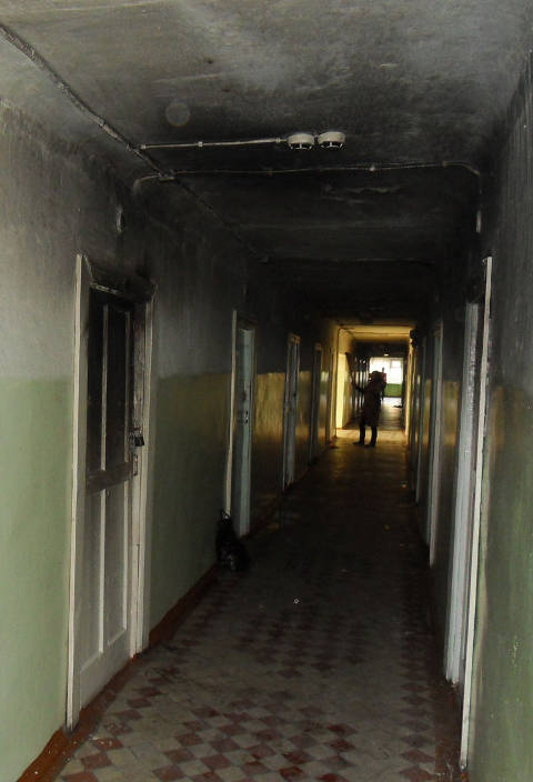 Пожар в Омском механико-технологическом техникуме