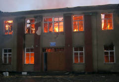 Пожар ДК в Сосновке