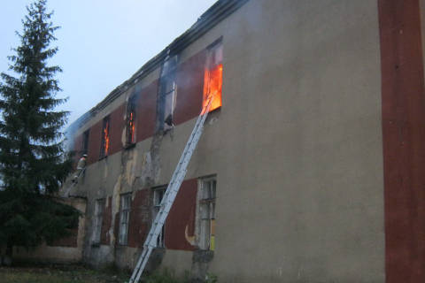 Пожар ДК в Сосновке