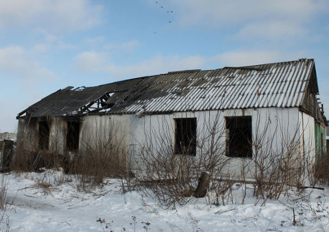 Пожар в Евгащено Большереченского района