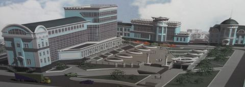 Эскиз Привокзальной площади Омска