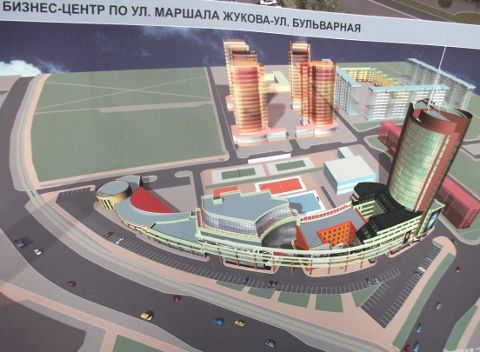 Бизнес-центр на пересечении улиц Маршала Жукова-Бульварная