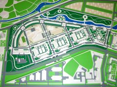 Эскиз застрйоки жилого квартала на Левобережье Омска