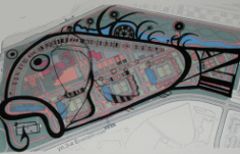 Эскиз застрйоки жилого квартала на Левобережье Омска