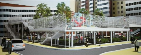 Эскиз застрйоки жилого квартала на Левобережье Омска