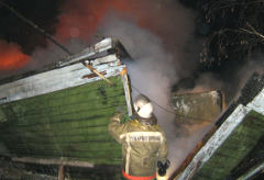 Пожар в Омской области