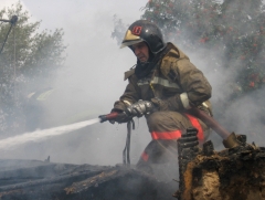 Пожары в Омской области