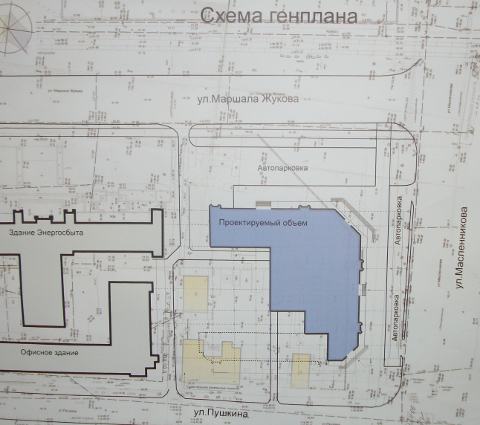 Схема генплана участка