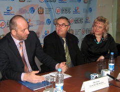 Участники пресс-конференции