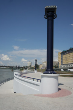 Иртышская набережная в Омске